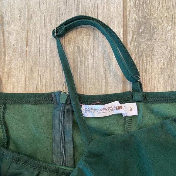 Selfie Leslie Green Double Split Hem Mini Dress - Picture 5 of 5